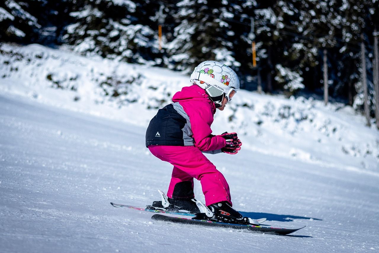 Skiers on the slopes at Purgatory Resort north of Durango, Colorado