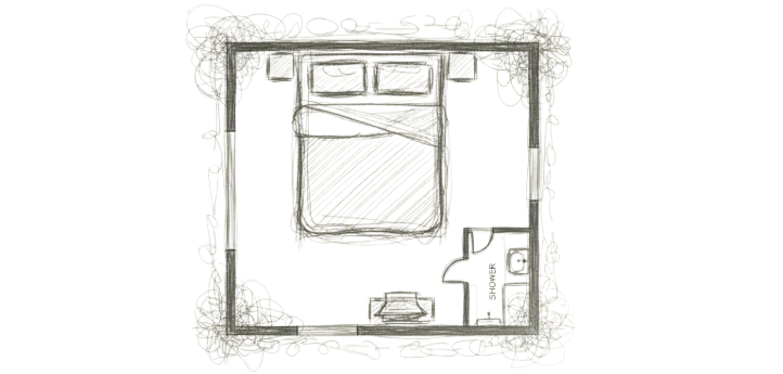 Small Queen Floorplan